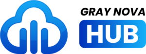 Gray Nova Hub-blue